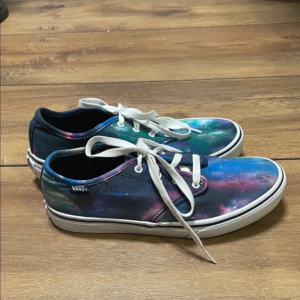 Vans Cosmic Print Athletic Shoes - Blue and Purple